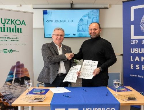 Diputación de Gipuzkoa y el Centro de formación de Usurbil avanzan en la eficiencia energética y las renovables