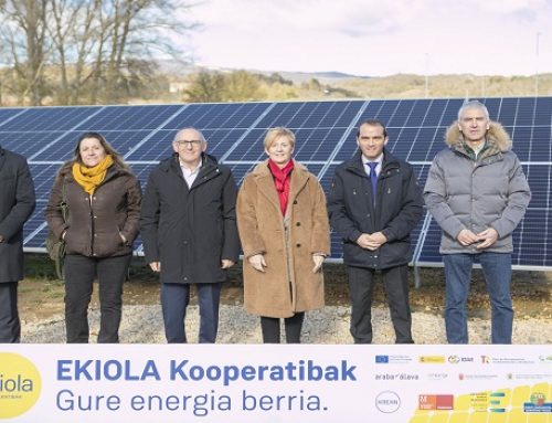 El parque solar Ekiola Mendialdea, la cooperativa para la producción de energía solar de Euskadi, comienza a producir energía