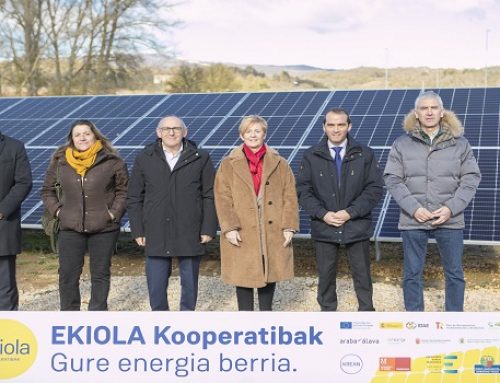 El parque solar Ekiola Mendialdea, la cooperativa para la producción de energía solar de Euskadi, comienza a producir energía
