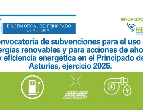 Asturias convoca ayudas para el uso de las energías renovables y acciones de ahorro y eficiencia energética